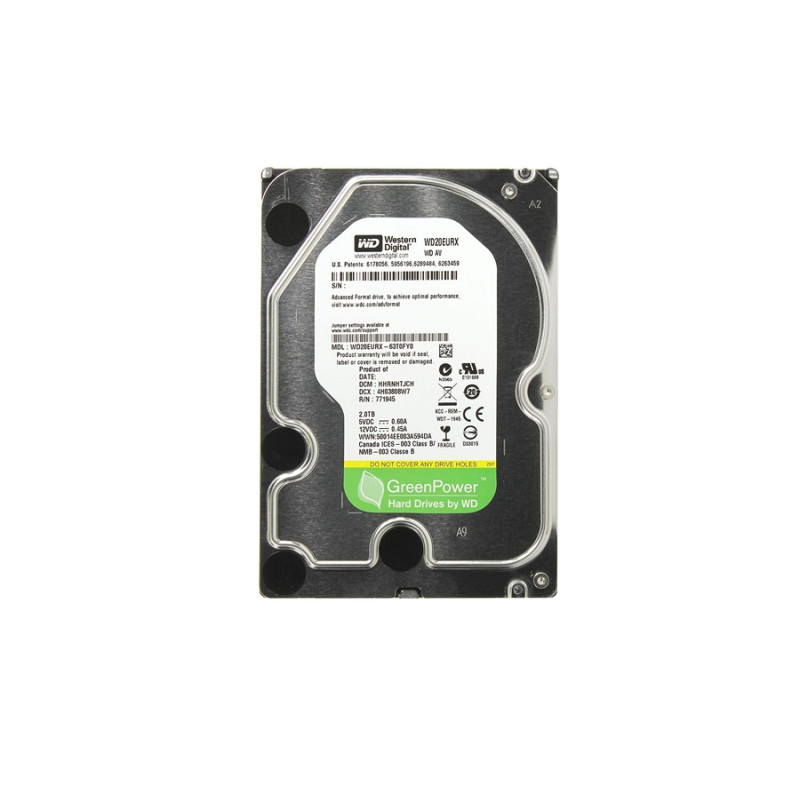 動作良好Western Digital WD20EURX 2TB HDD Western Digital